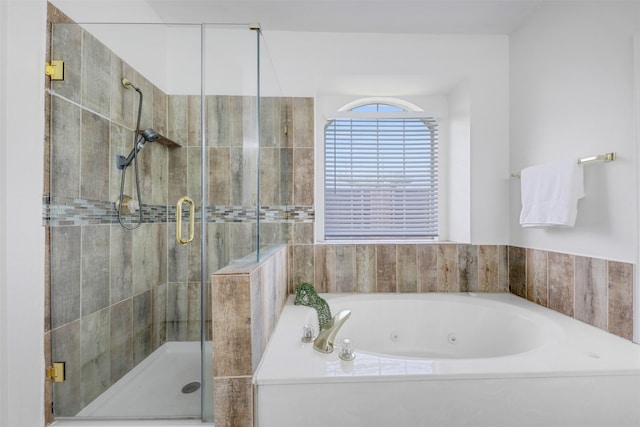 9320 Vista Cir, Irving, TX 75063 - full bath with a whirlpool tub and a shower stall