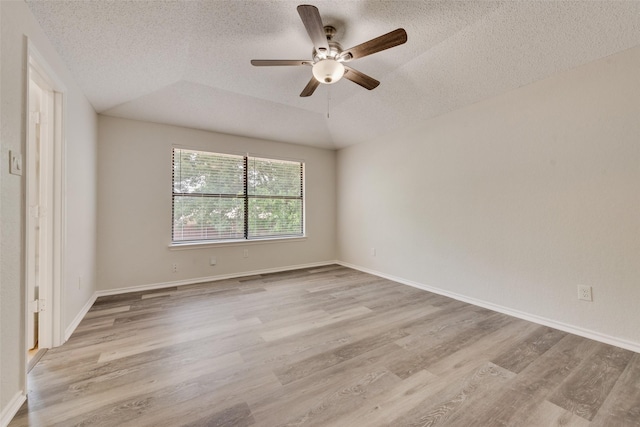 7616 Jamie Renee Ln, North Richland Hills, TX 76182 - spare room with a textured ceiling, wood finished floors, ceiling fan, and baseboards