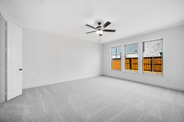 4251 Arlington Ave, Mckinney, TX 75071 - spare room featuring carpet floors, baseboards, and a ceiling fan