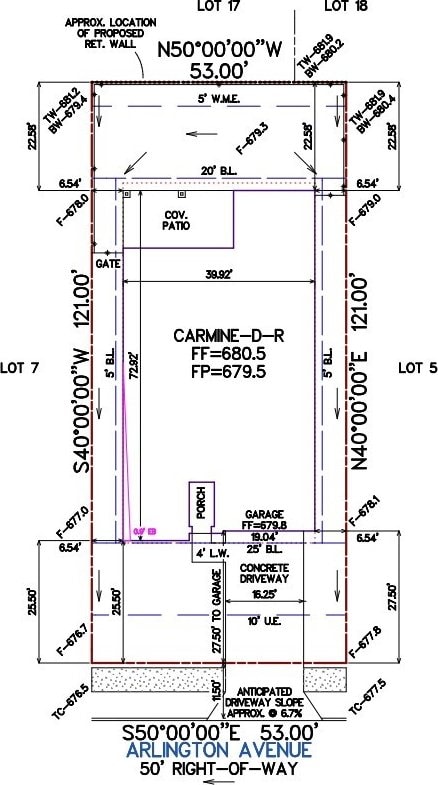 4251 Arlington Ave, Mckinney, TX 75071 - survey map / technical document