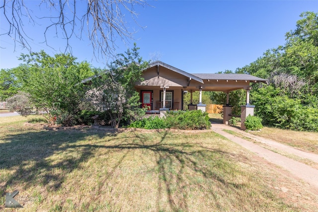 890 Vine St, Abilene, TX 79602 - view of front of property featuring a porch and a front lawn