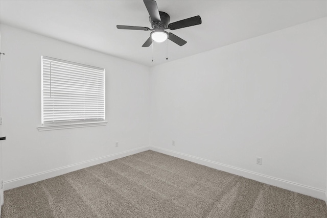 1427 Oriole Blvd, Duncanville, TX 75116 - empty room with carpet flooring, baseboards, and ceiling fan