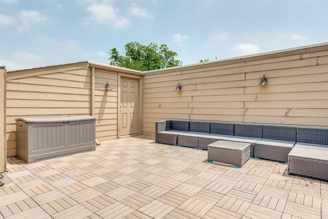 5913 Lewis St, Dallas, TX 75206 - view of patio featuring an outdoor hangout area
