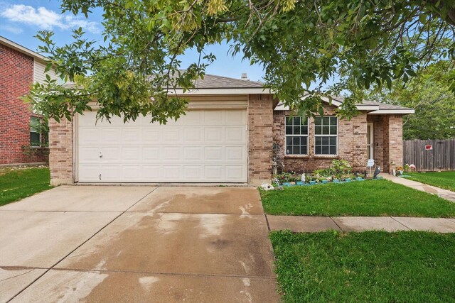 848 Cats Eye Dr, Fort Worth, TX 76179 - single story home featuring driveway, an attached garage, and brick siding