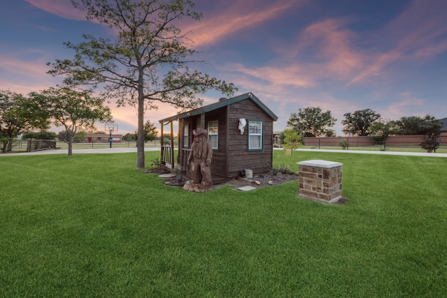 222 Bayne Rd, Haslet, TX 76052 - view of yard with an outdoor structure