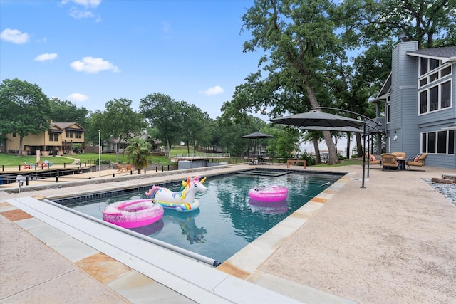 125 Oak Creek Dr, Tool, TX 75143 - outdoor pool featuring a patio