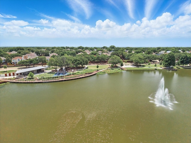 2308 Grandview Dr, Flower Mound, TX 75028 - bird's eye view of a nearby body of water and a tree filled landscape