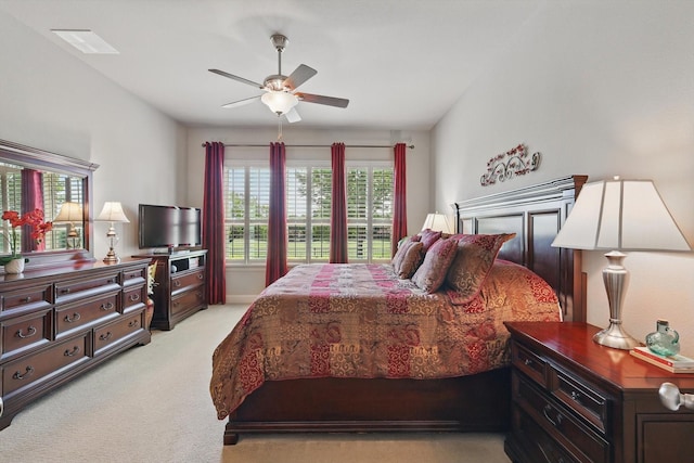 8913 Honeysuckle Dr, Lantana, TX 76226 - bedroom with light carpet and a ceiling fan