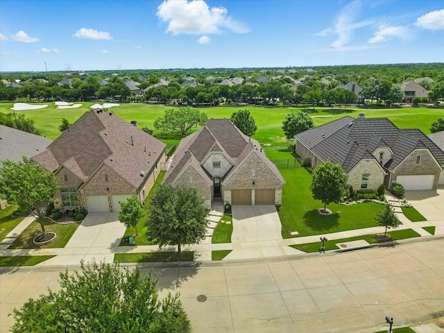 8913 Honeysuckle Dr, Lantana, TX 76226 - aerial view of residential area with a local golf course