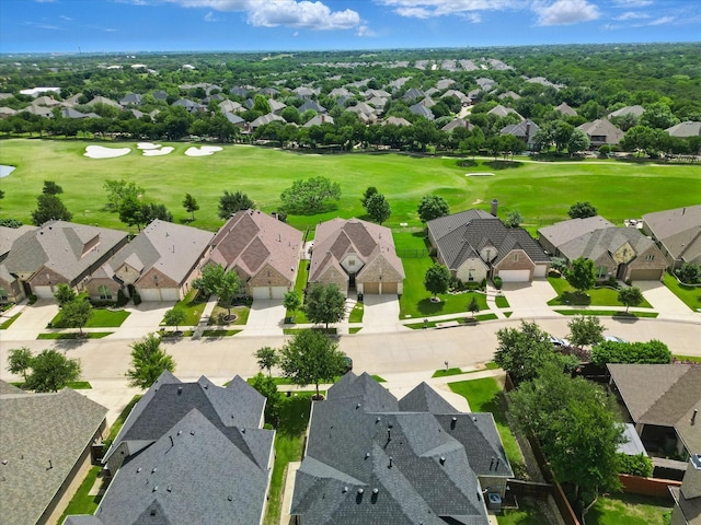 8913 Honeysuckle Dr, Lantana, TX 76226 - aerial perspective of suburban area with a local golf course