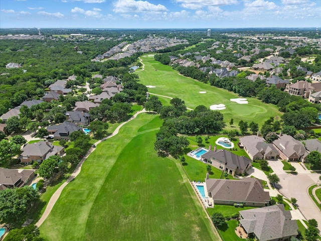 8913 Honeysuckle Dr, Lantana, TX 76226 - aerial view of property's location featuring nearby suburban area and a golf course