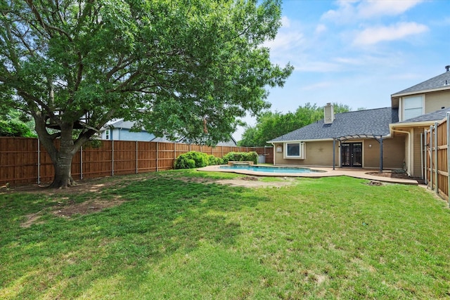 807 Fall Dr, Allen, TX 75002 - view of yard featuring french doors
