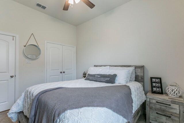 320 Lake Trail Ln, Prosper, TX 75078 - bedroom with a closet and ceiling fan