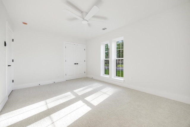7117 La Sobrina Dr, Dallas, TX 75248 - spare room with light carpet and a ceiling fan