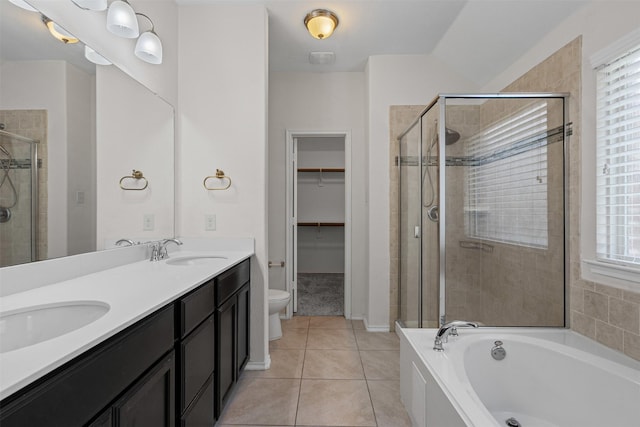 205 Mount Olive Ave, Mckinney, TX 75072 - bathroom featuring a stall shower, a garden tub, and double vanity