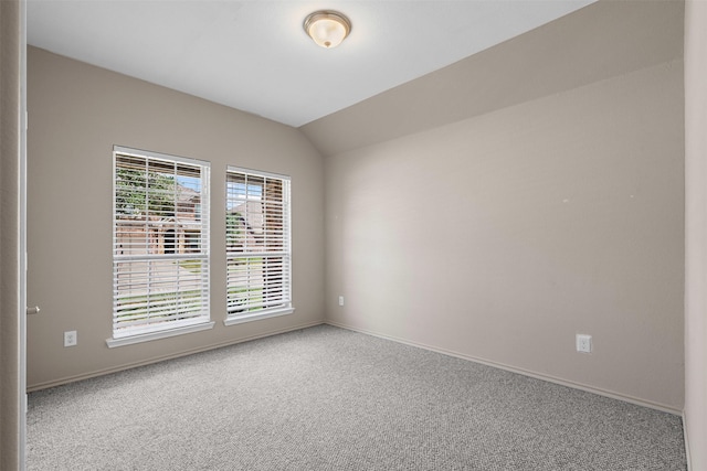 205 Mount Olive Ave, Mckinney, TX 75072 - empty room with carpet floors, baseboards, and vaulted ceiling