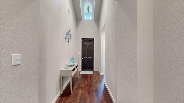 1916 Prestige Cove Ct, Wylie, TX 75098 - hallway with a textured wall, wood finished floors, and baseboards
