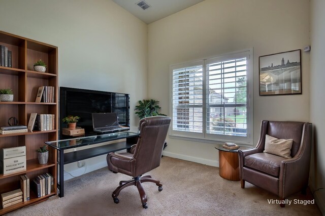 1328 Sandpiper Dr, Forney, TX 75126 - home office featuring carpet floors and baseboards