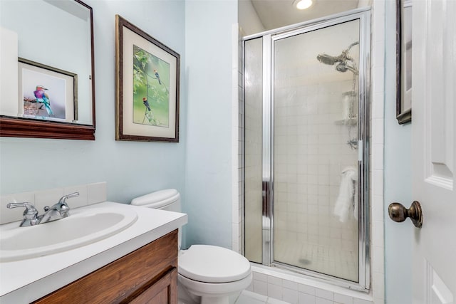 1467 Limerick Ct, Keller, TX 76262 - full bath featuring toilet, vanity, and a stall shower