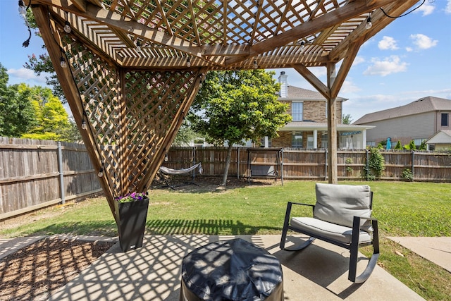 712 Saint Robby Dr, Mansfield, TX 76063 - view of patio featuring a pergola