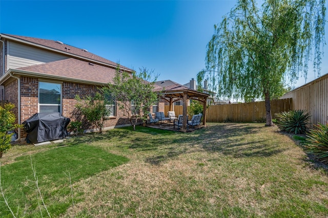 11812 Patton Dr, Frisco, TX 75036 - view of yard with a gazebo and a patio area