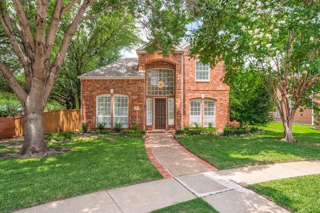 6637 Oakmont Ct, Plano, TX 75093 - view of front of home with brick siding