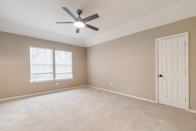 6637 Oakmont Ct, Plano, TX 75093 - empty room with light carpet, ceiling fan, and baseboards