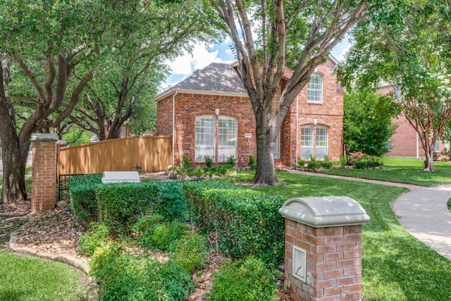 6637 Oakmont Ct, Plano, TX 75093 - view of front of house with brick siding
