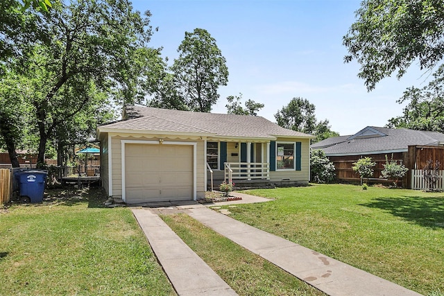 11022 Desdemona Dr, Dallas, TX 75228 - view of front of house featuring driveway, a garage, crawl space, and covered porch