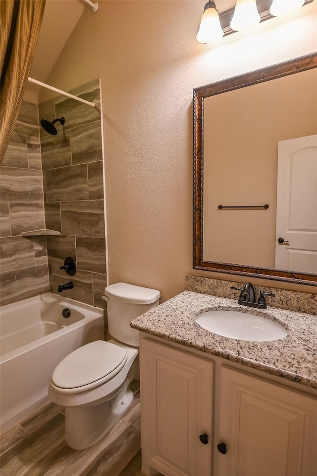 2230 Lewis Canyon Dr, Prosper, TX 75078 - full bath with vanity, toilet, and shower / tub combo with curtain