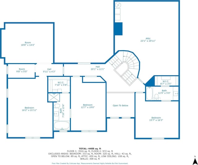 6807 Orchid Ln, Dallas, TX 75230 - room layout