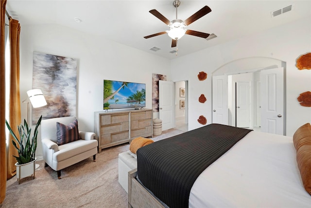 911 Bluewood St, Princeton, TX 75407 - bedroom with light carpet and a ceiling fan