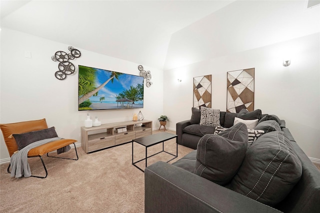 911 Bluewood St, Princeton, TX 75407 - carpeted living room with vaulted ceiling and baseboards