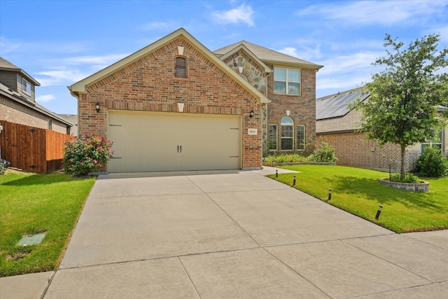 5653 Salt Springs Dr, Fort Worth, TX 76179 - traditional home with brick siding, driveway, and an attached garage