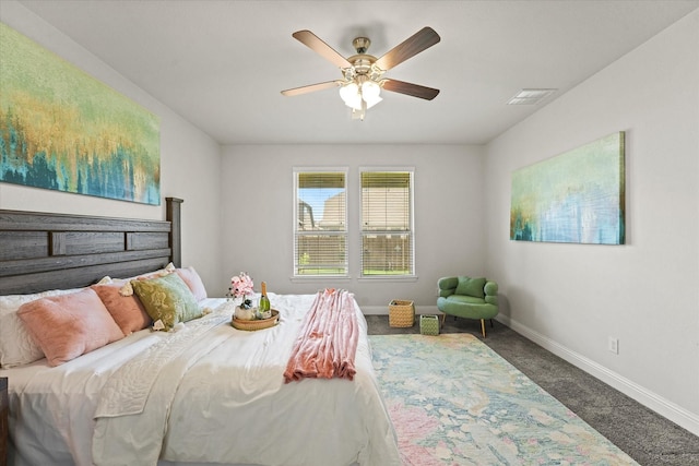 5653 Salt Springs Dr, Fort Worth, TX 76179 - carpeted bedroom featuring baseboards and a ceiling fan