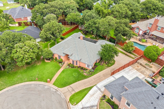 6808 N Oaks Dr, North Richland Hills, TX 76182 - aerial view of residential area