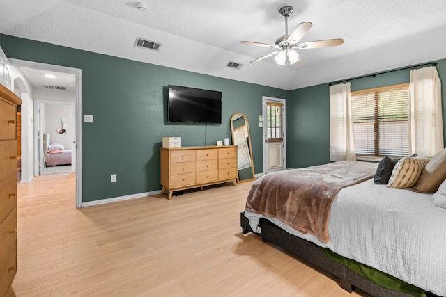7612 Brittany Pl, Fort Worth, TX 76137 - bedroom with wood finished floors, baseboards, and ceiling fan