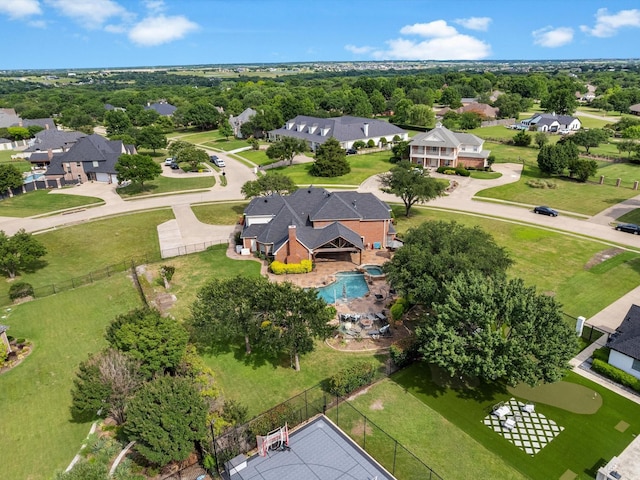 501 Las Lomas Dr, Heath, TX 75032 - aerial perspective of suburban area featuring a pool