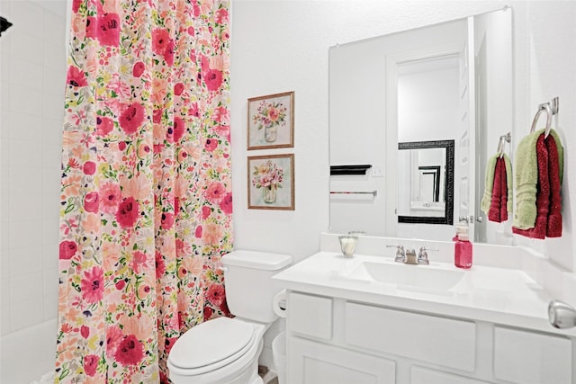 3514 Charleston Dr, Melissa, TX 75454 - full bath with vanity, toilet, and shower / bath combo