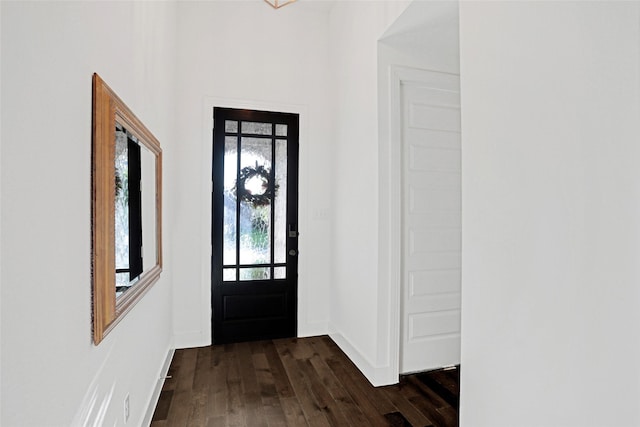 3514 Charleston Dr, Melissa, TX 75454 - foyer entrance with dark wood-style flooring and baseboards