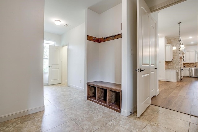 6005 Selkirk Ct, Cleburne, TX 76033 - corridor with light tile patterned floors and baseboards
