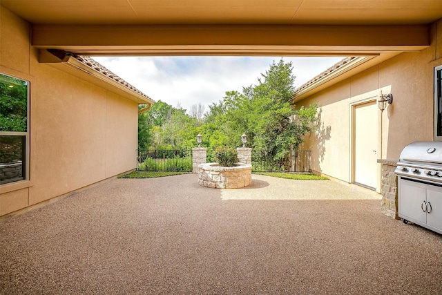 6005 Selkirk Ct, Cleburne, TX 76033 - view of patio featuring grilling area