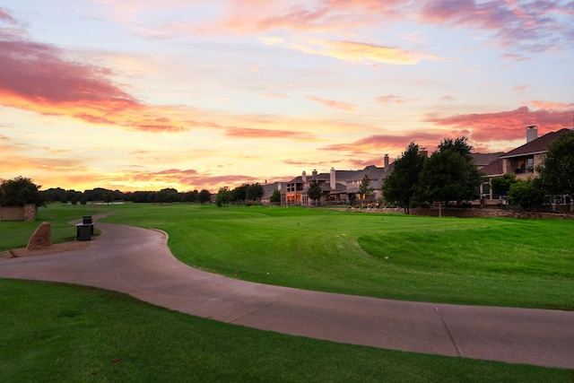 851 Carolina Way, Lantana, TX 76226 - view of community with a yard and view of golf course