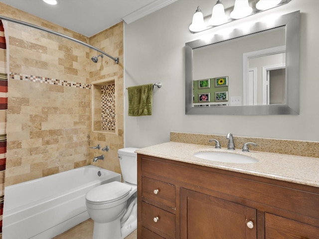 1308 River Birch Ln, Carrollton, TX 75007 - full bath featuring vanity, shower / tub combo, and toilet