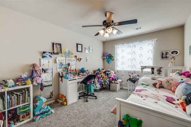 4806 Ashbury Ln, Mansfield, TX 76063 - carpeted bedroom featuring ceiling fan