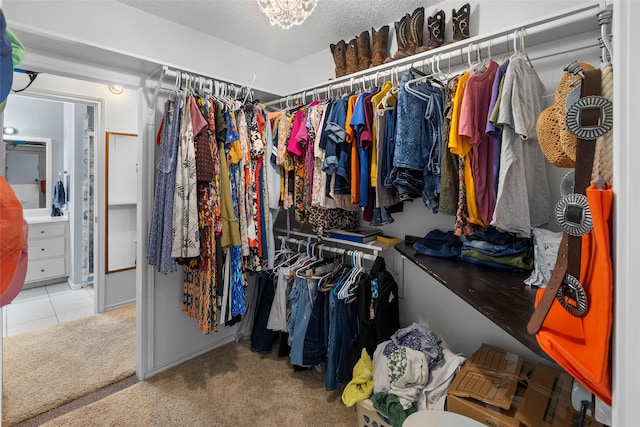 203 Marianne, Sulphur Springs, TX 75482 - walk in closet featuring carpet flooring