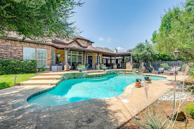 5040 Pallas Ct, Fort Worth, TX 76123 - view of pool with a patio area
