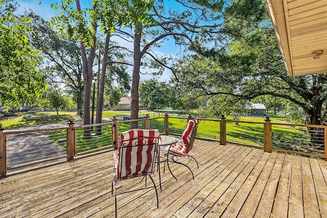 142 Peninsula Point Ter, Mabank, TX 75156 - deck with a yard