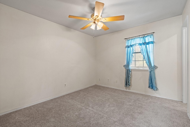 8222 Happy Trl, Alvarado, TX 76009 - carpeted spare room featuring a ceiling fan and baseboards