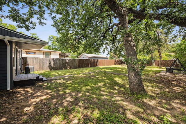 1215 Morrell Ave, Dallas, TX 75203 - view of yard with central air condition unit